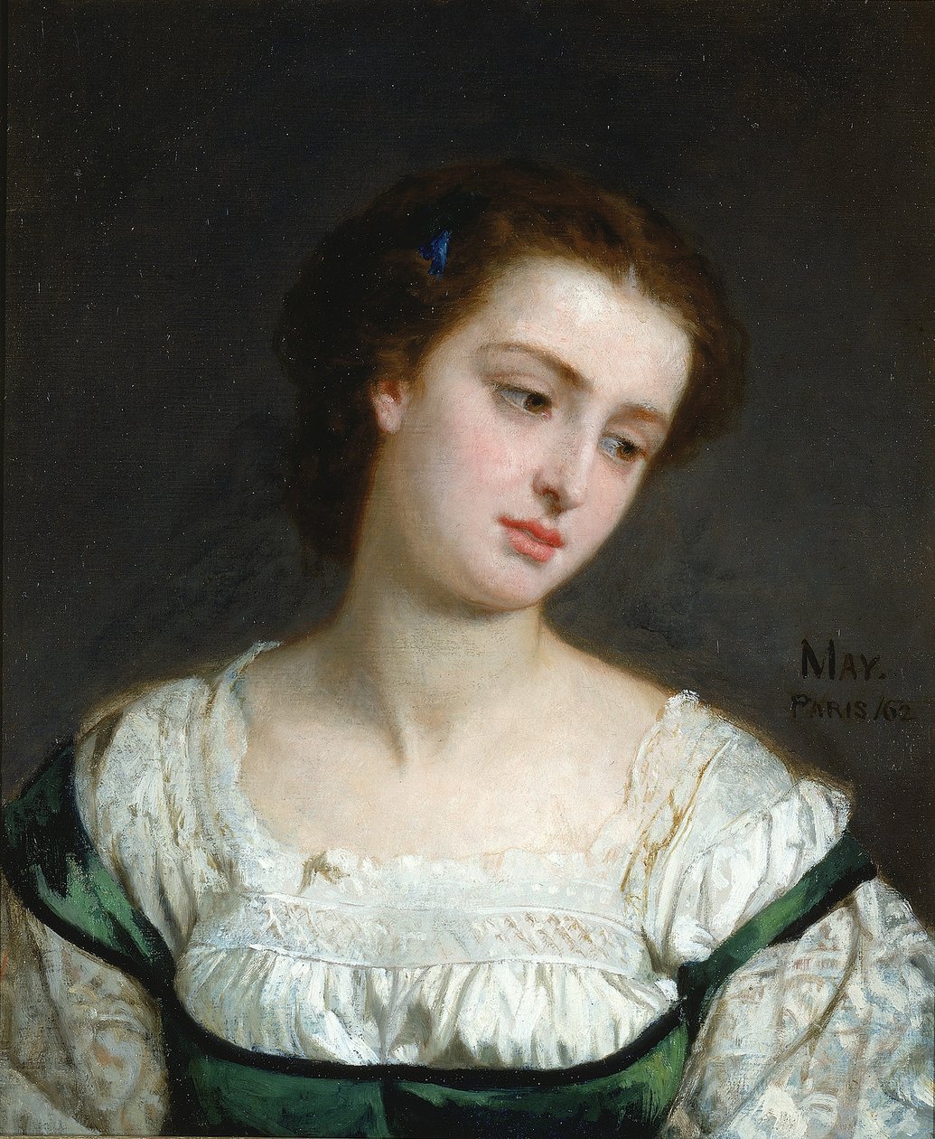Porträt einer jungen Frau von Edward Harrison May