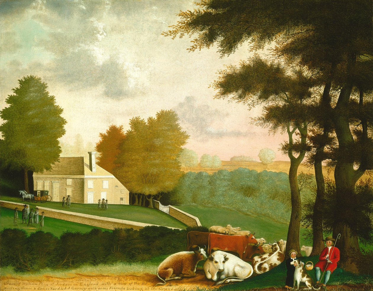 Das Grab von William Penn, ca. 1847-1848 von Edward Hicks