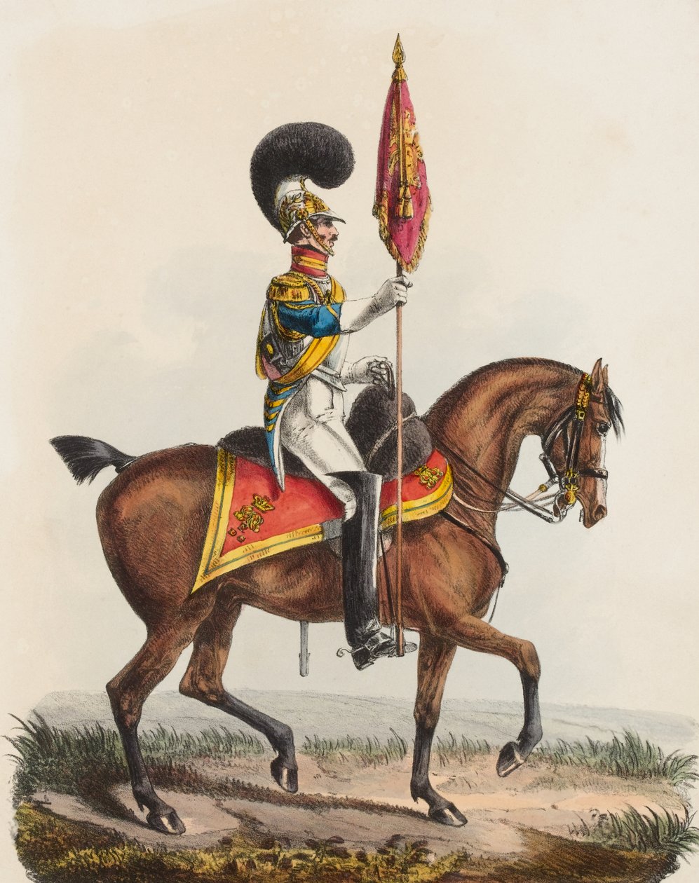 Royal Horse Guards, Blau, Offizier, 1828 von Edward Hull