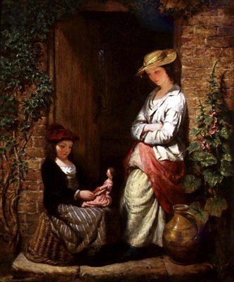 Mit der Puppe spielen von Edward John Cobbett
