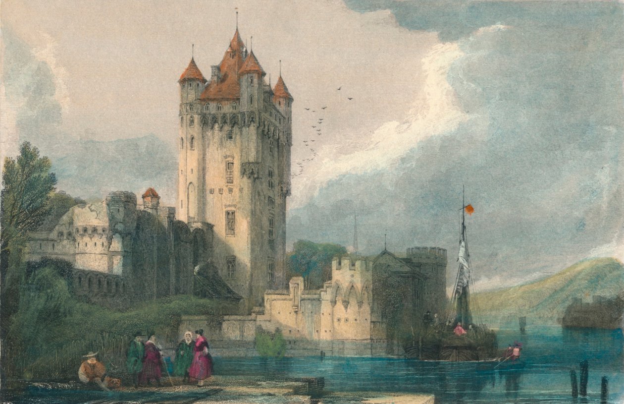 Die gotischen Türme von Ellfeld, ca. 1834 von Edward John Roberts