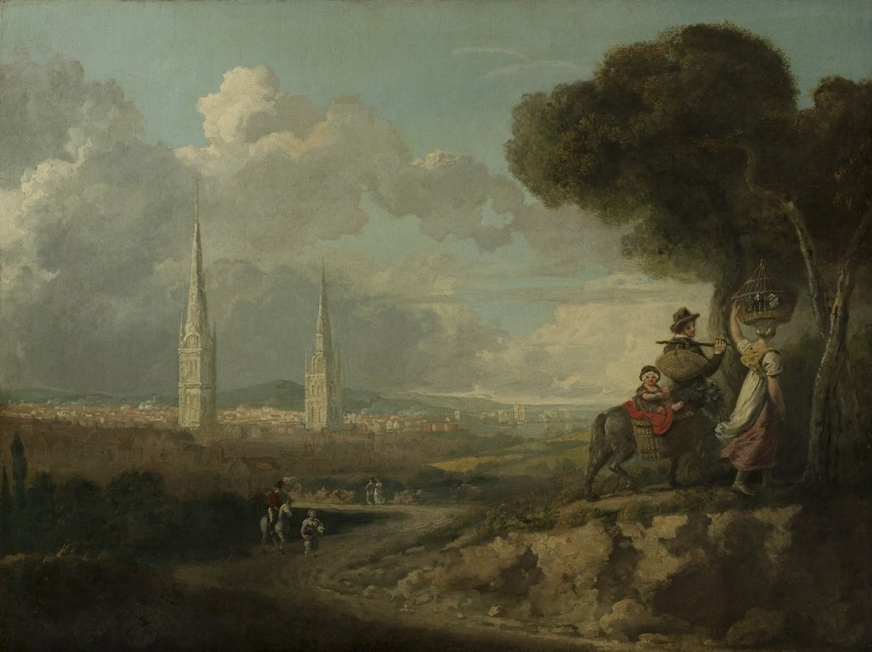 Coventry von Hillfields, ca. 1807 von Edward Junior Rudge