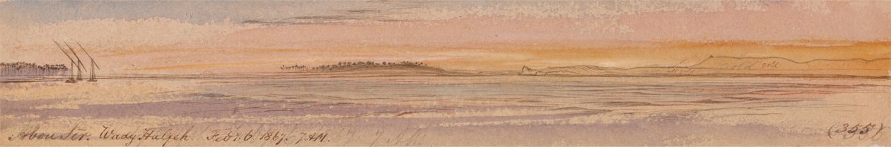 Abu Seer, Wady Halfeh von Edward Lear