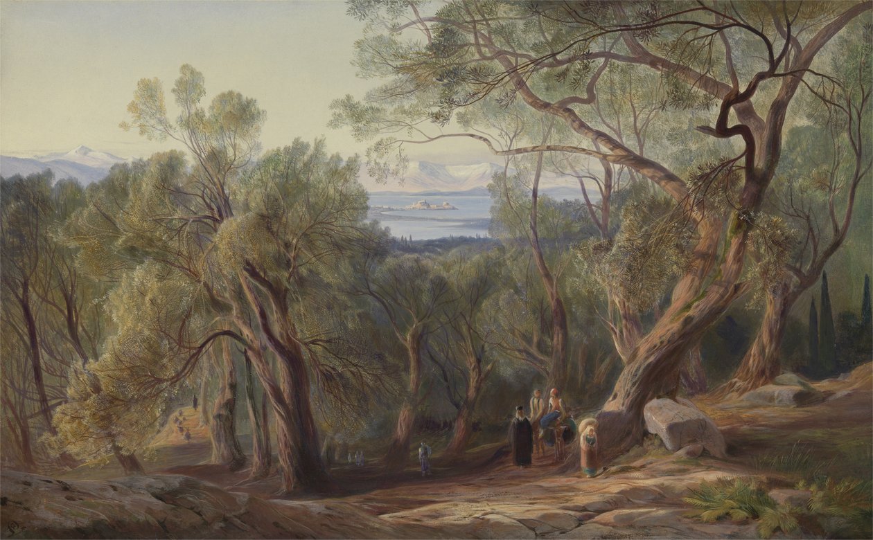 Korfu von Santa Decca von Edward Lear