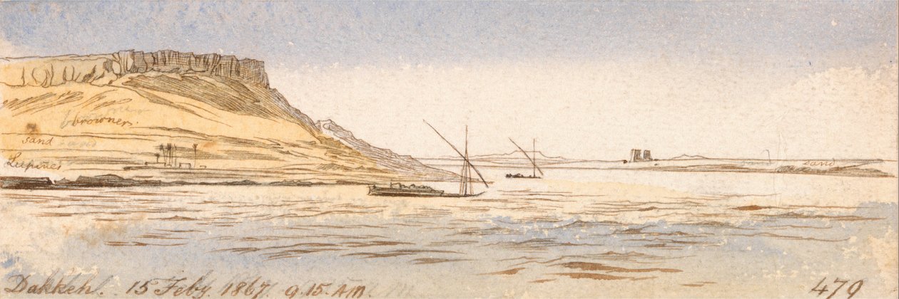 Dakkeh von Edward Lear