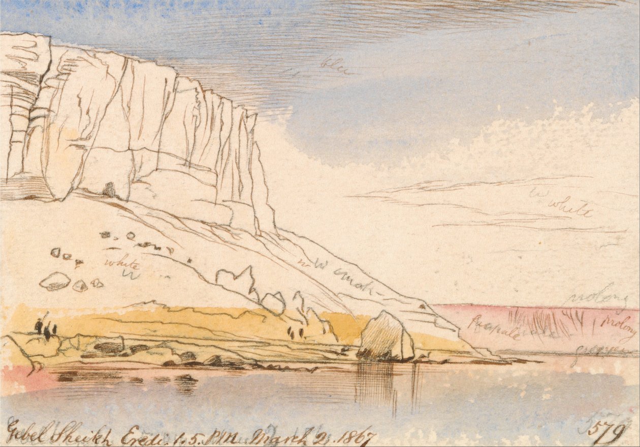 Gebel Sheikh Eredi von Edward Lear