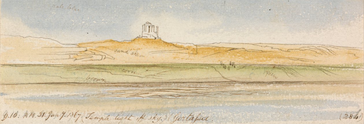 Gertassee, 9:10 Uhr, 31. Januar 1867 von Edward Lear