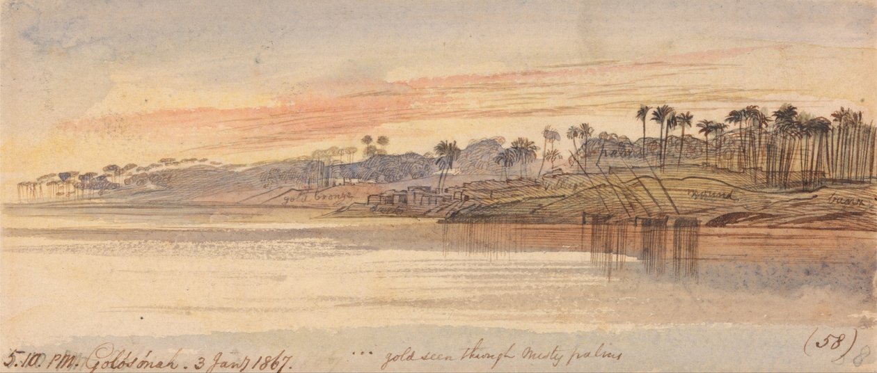 Golosoneh, 17:10 Uhr, 3. Januar 1867 von Edward Lear