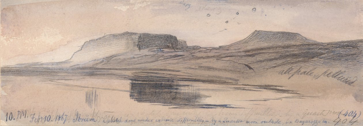 Ibreem, 22:00 Uhr, 10. Februar 1867 von Edward Lear
