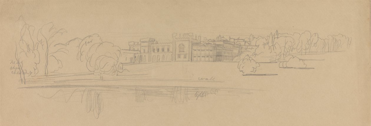 Knowsley Hall von Edward Lear