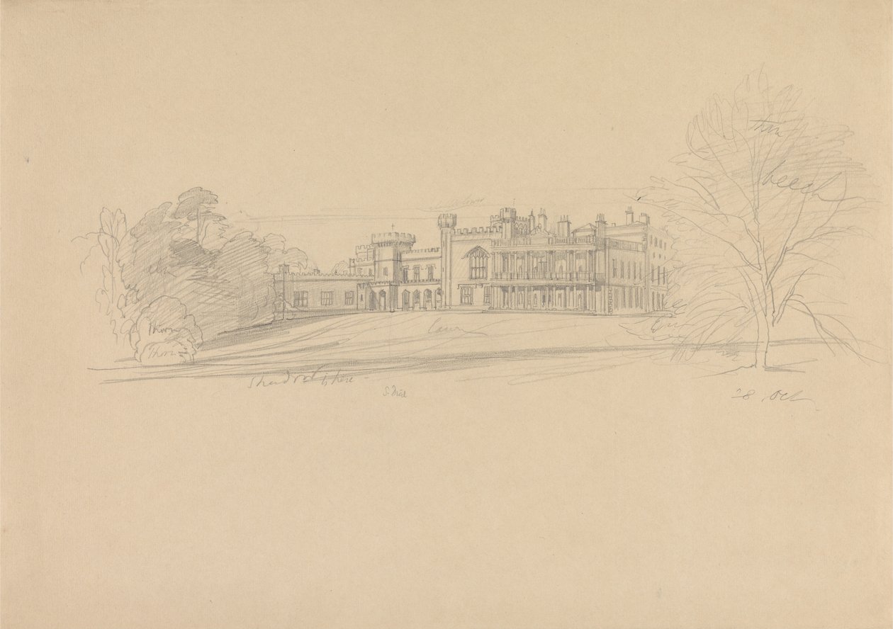 Knowsley Hall von Edward Lear