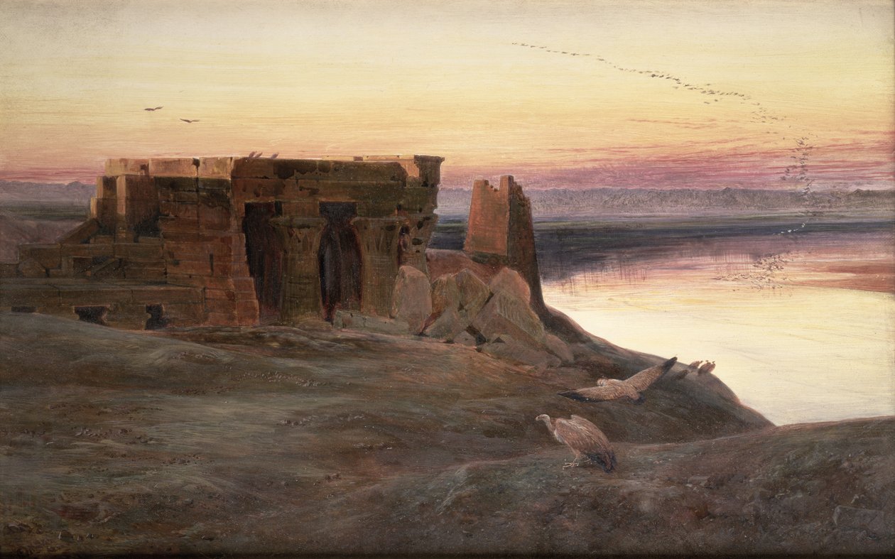 Tempel von Kom Ombo, Ägypten von Edward Lear