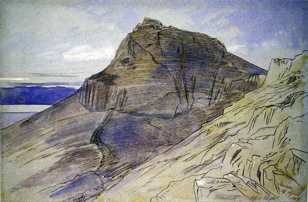 Masada am Toten Meer von Edward Lear