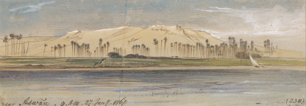 In der Nähe von Assuan von Edward Lear