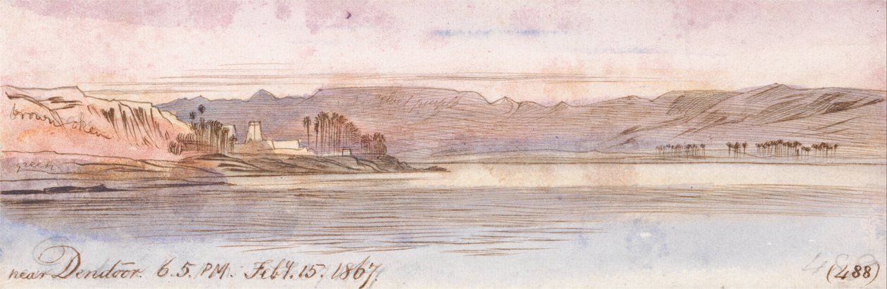 In der Nähe von Dendour von Edward Lear