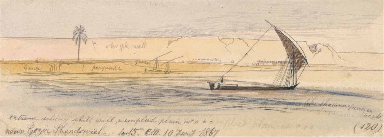 In der Nähe von Gezir Shendowiel von Edward Lear