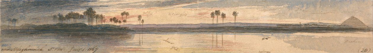 In der Nähe von Mesghouneh von Edward Lear