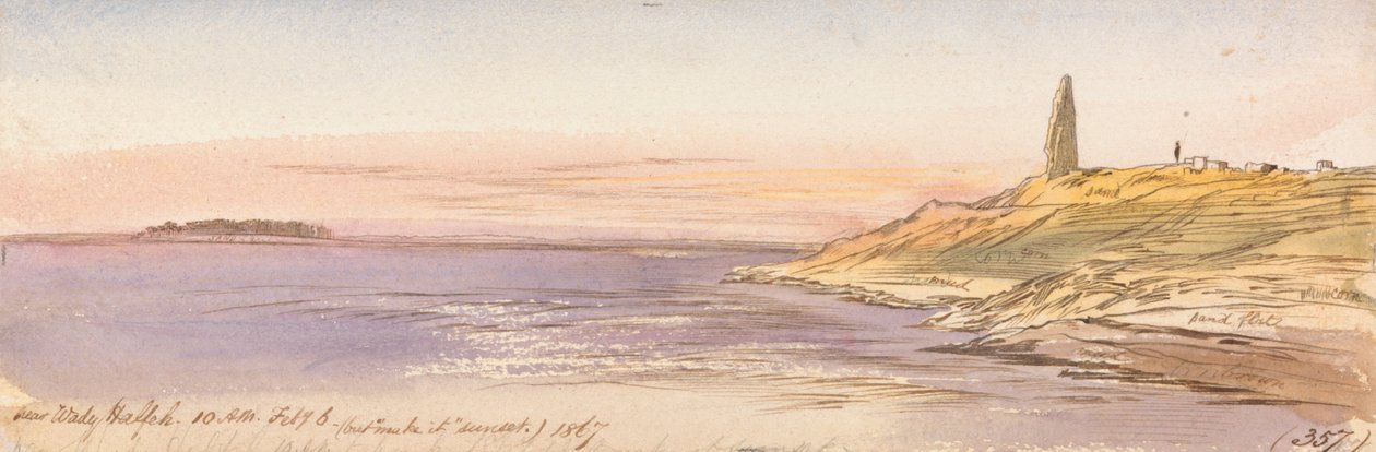 In der Nähe von Wady Halfeh von Edward Lear