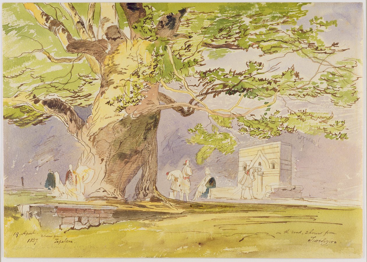 Auf der Straße, zwei Stunden von Tepelene entfernt von Edward Lear