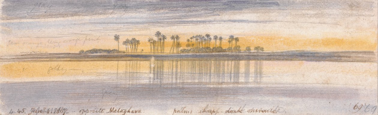 Gegenüber von Melaghara von Edward Lear