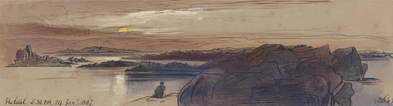 Shelaal, 5:30 Uhr, 29. Januar 1867 von Edward Lear