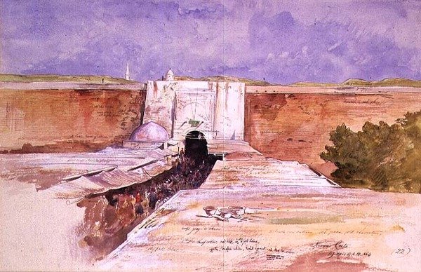 Der Basar Kanea, Kreta von Edward Lear