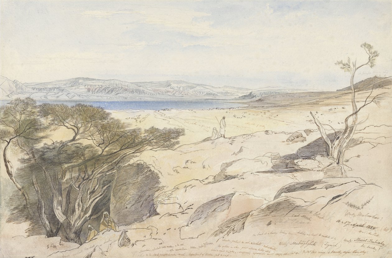 Das Tote Meer von Edward Lear
