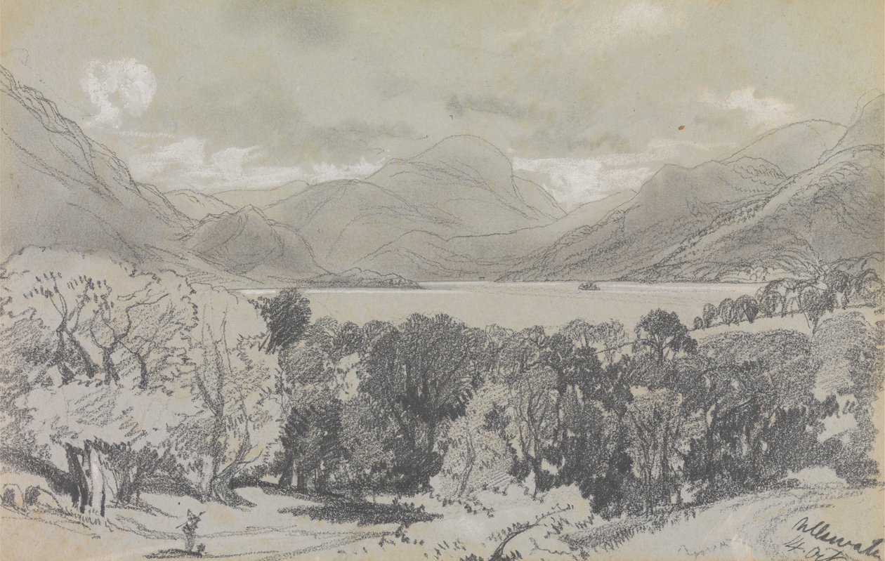 Ullswater, 14. Okt. 1836 von Edward Lear