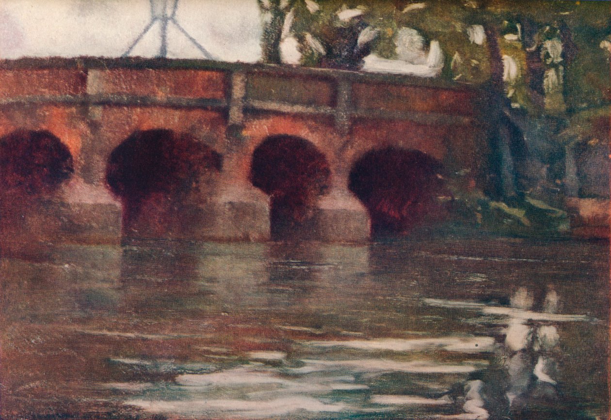 Die Brücke, um 1911 von Edward Leslie Badham
