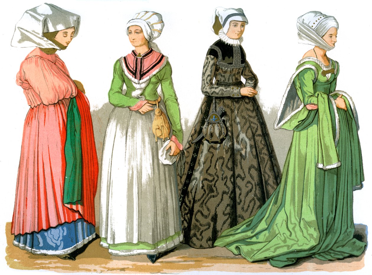 Frauen von Nürnberg, Deutschland, 16. Jahrhundert 1849 von Edward May