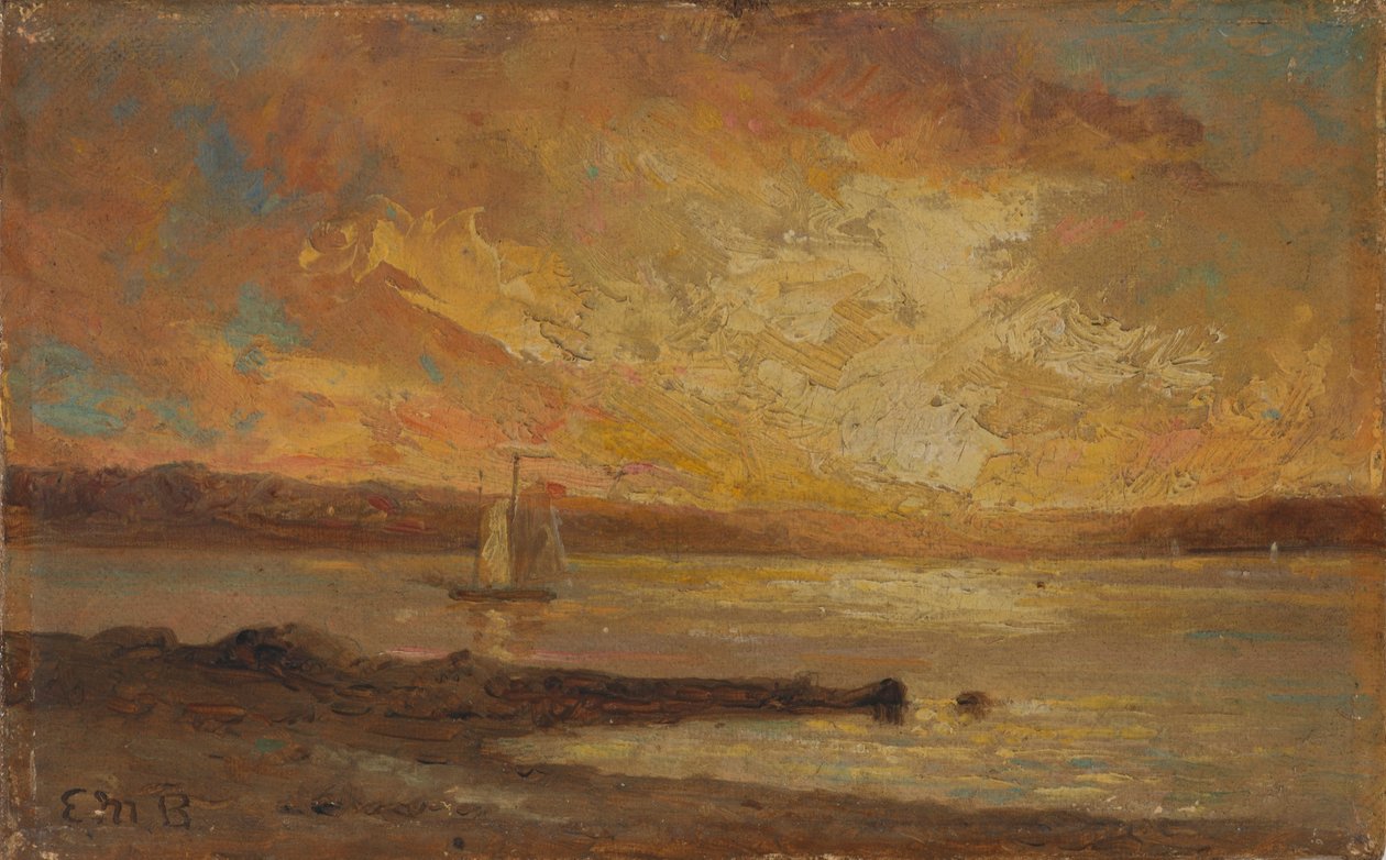 Boot auf dem Meer von Edward Mitchell Bannister