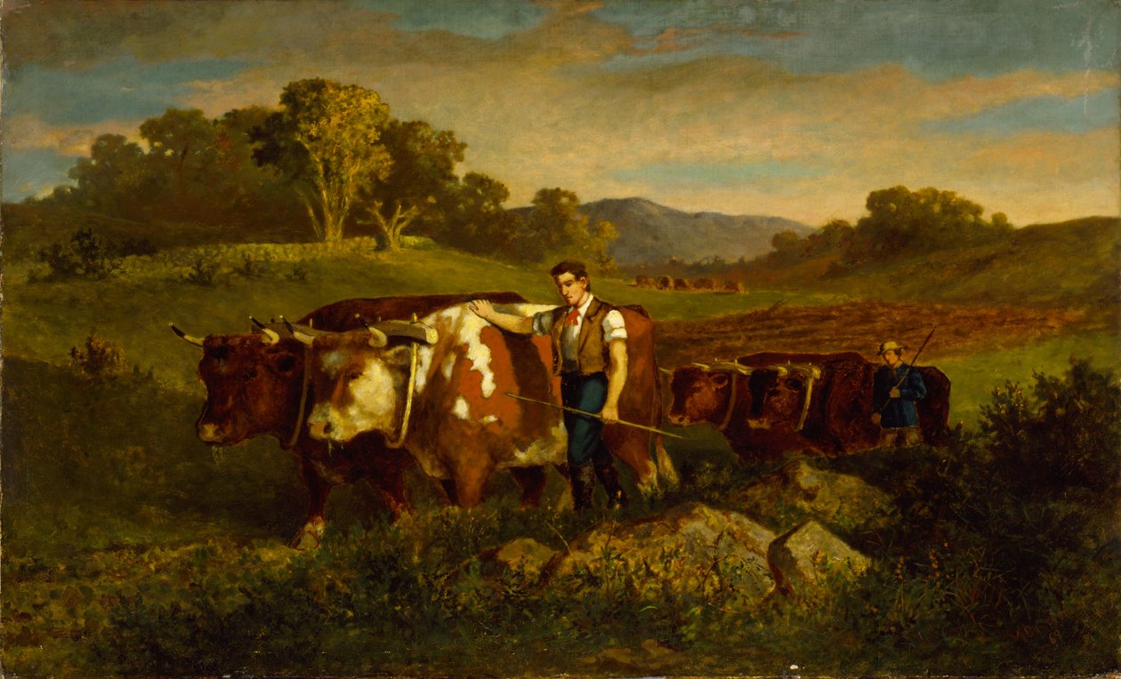 Hirten mit Kühen von Edward Mitchell Bannister