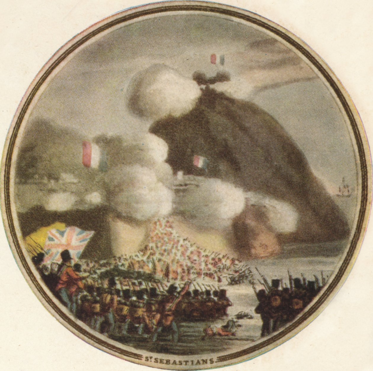 Sturm auf St. Sebastian, 1815, 1910 von Edward Orme