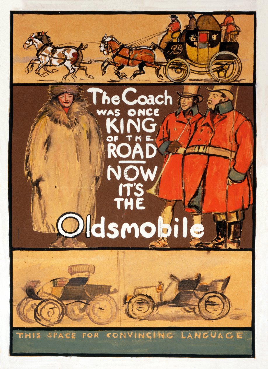 Werbung für Oldsmobile von Edward Penfield