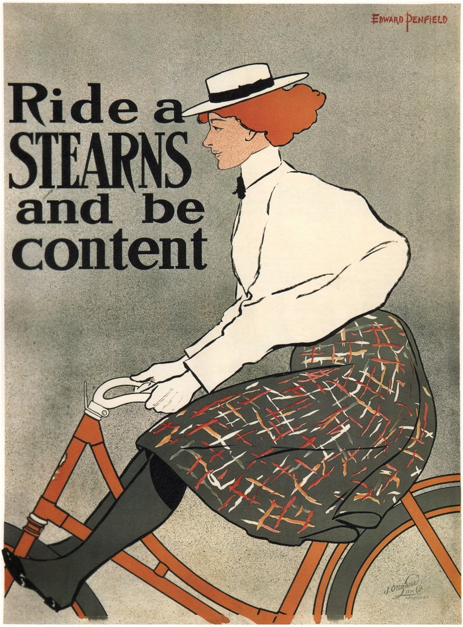 Ride a Stearns, 1896 von Edward Penfield