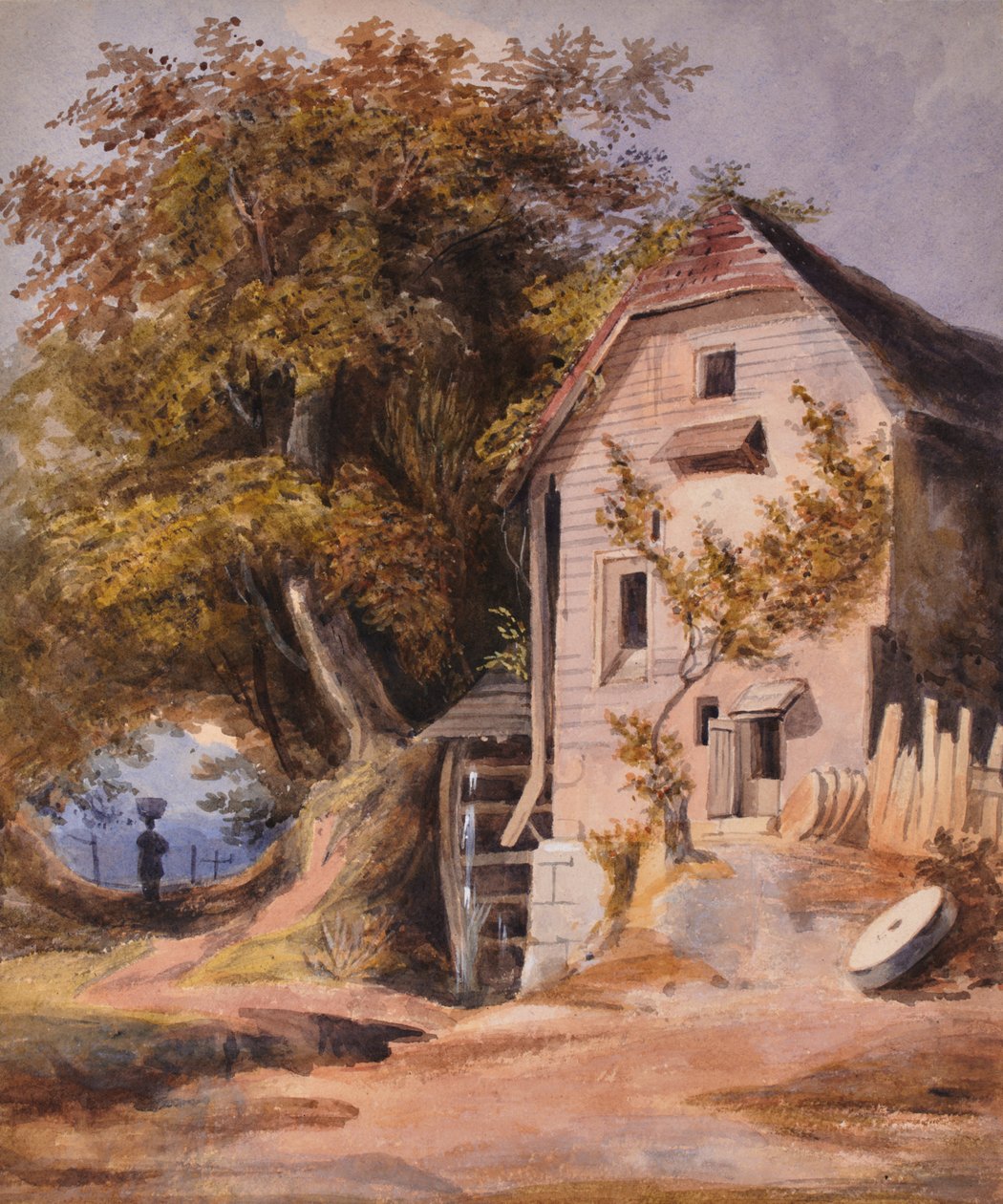 Landschaft mit Wassermühle von Edward Pretty