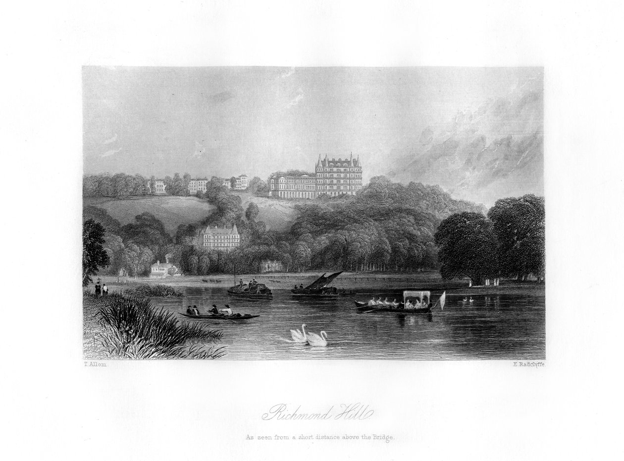 Richmond Hill, Richmond, 19. Jahrhundert von Edward Radclyffe