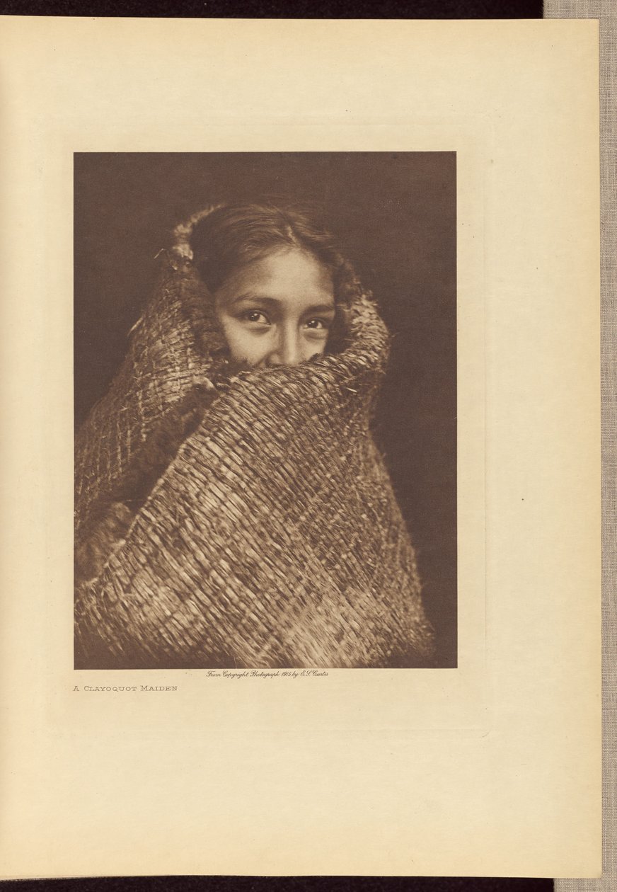 Eine Clayoquot-Maid von Edward S. Curtis