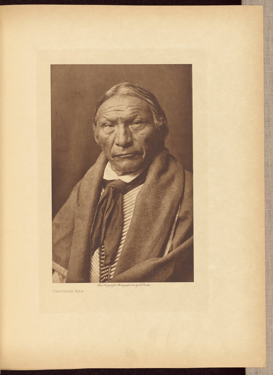 Cheyenne-Mann von Edward S. Curtis