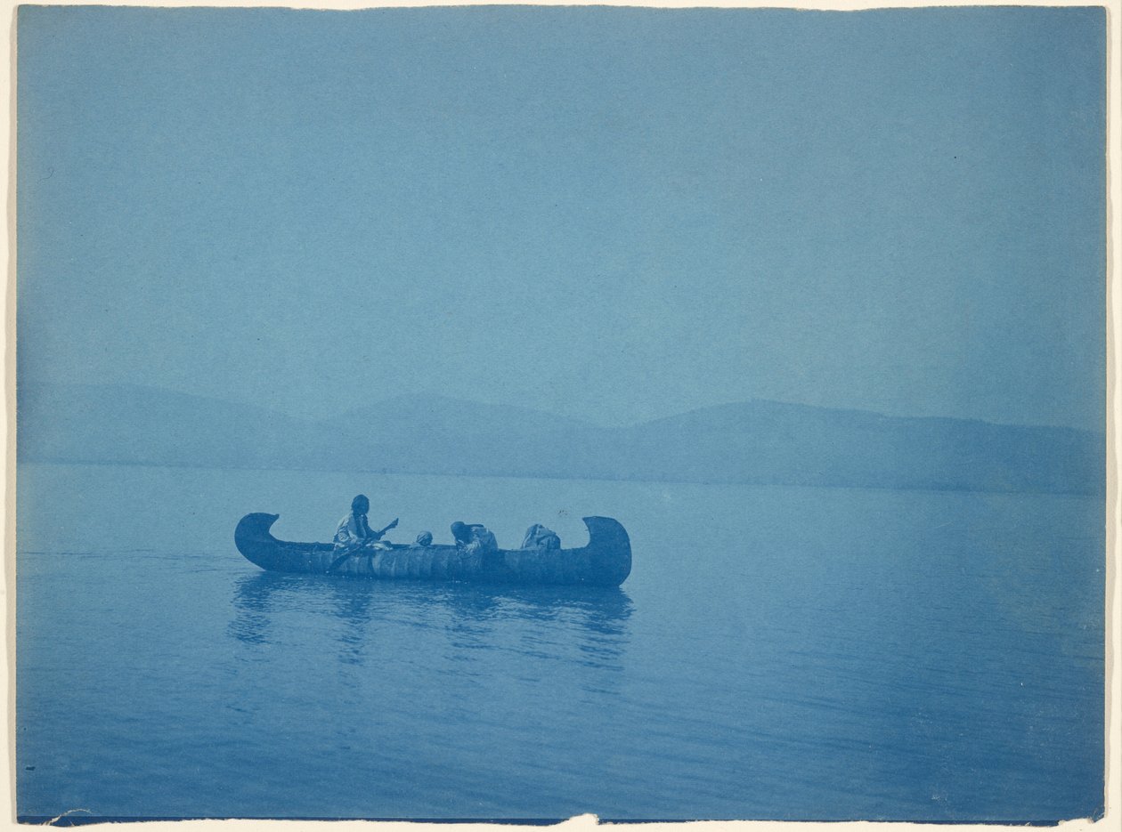 Überquerung des Lake-Kutenai von Edward S. Curtis