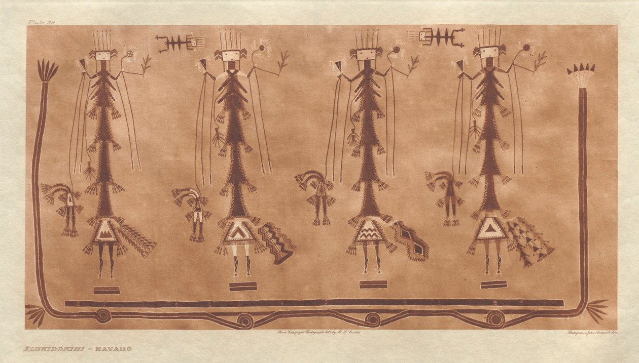 Portfolio I, Platte 39: Alhkidókihi-Navaho von Edward S. Curtis