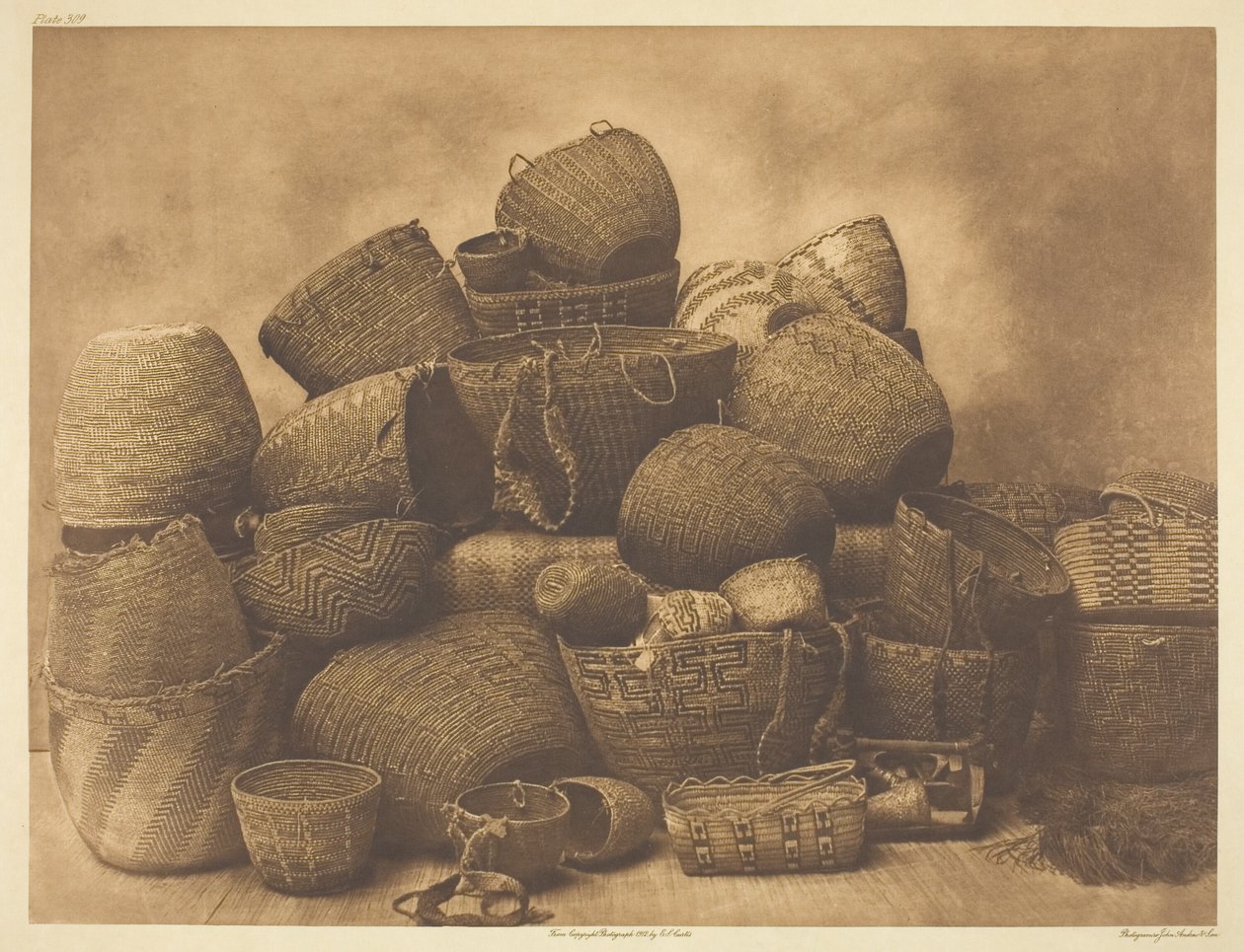 Puget Sound Körbe von Edward S. Curtis