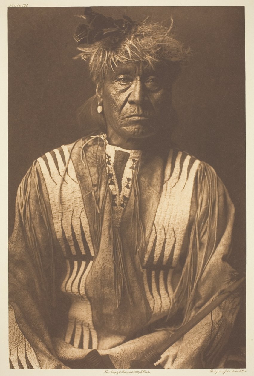 Rote Peitsche - Atsina von Edward S. Curtis