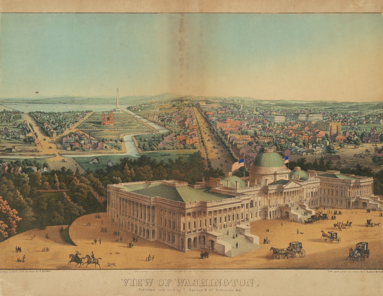 Ansicht von Washington von Edward Sachse