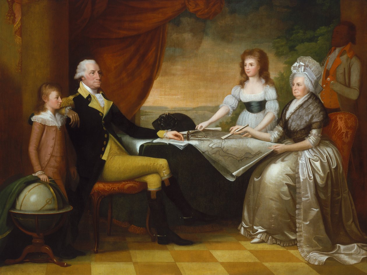 Die Familie Washington, 1789-1796 von Edward Savage