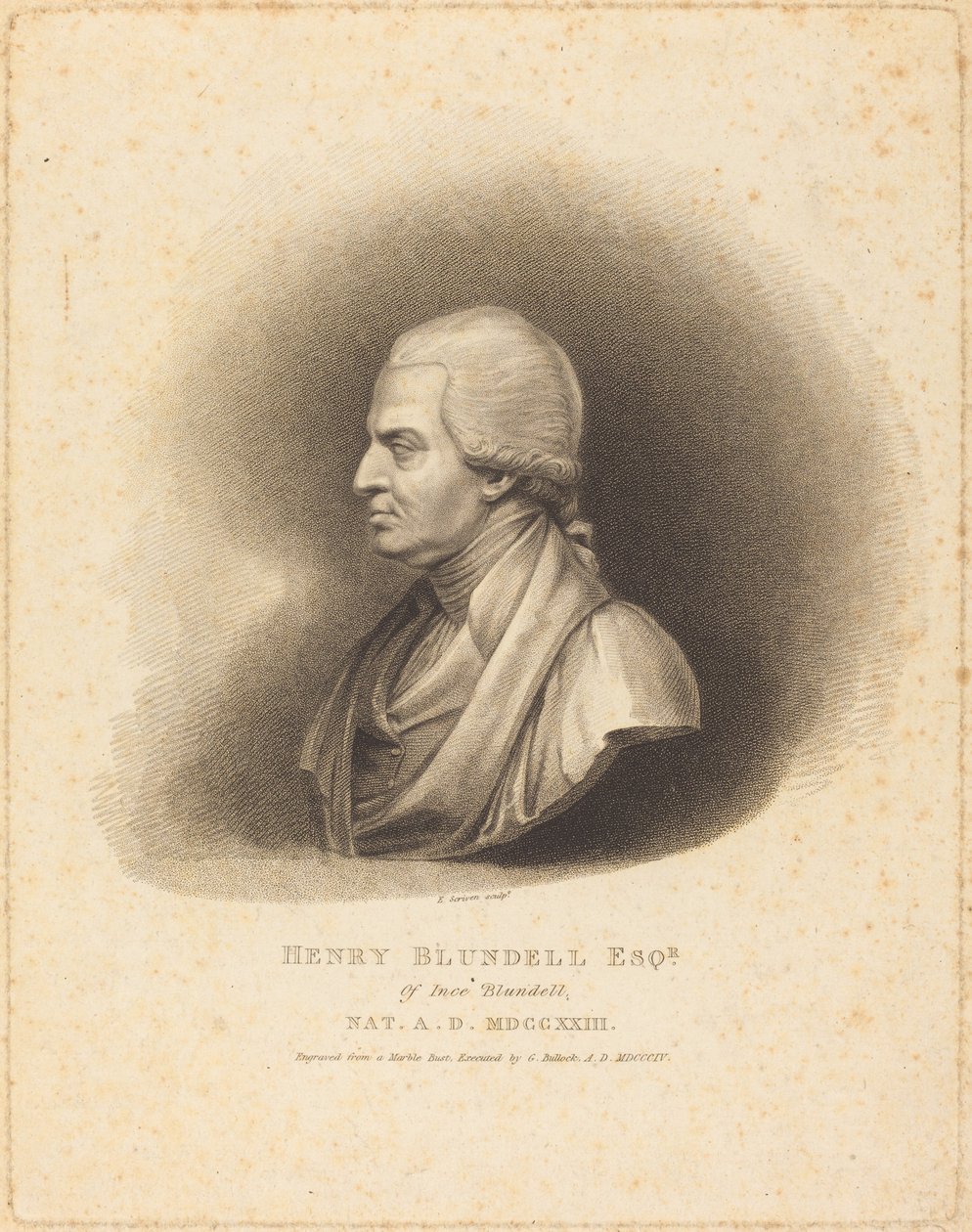 Henry Blundell von Edward Scriven after George Bullock