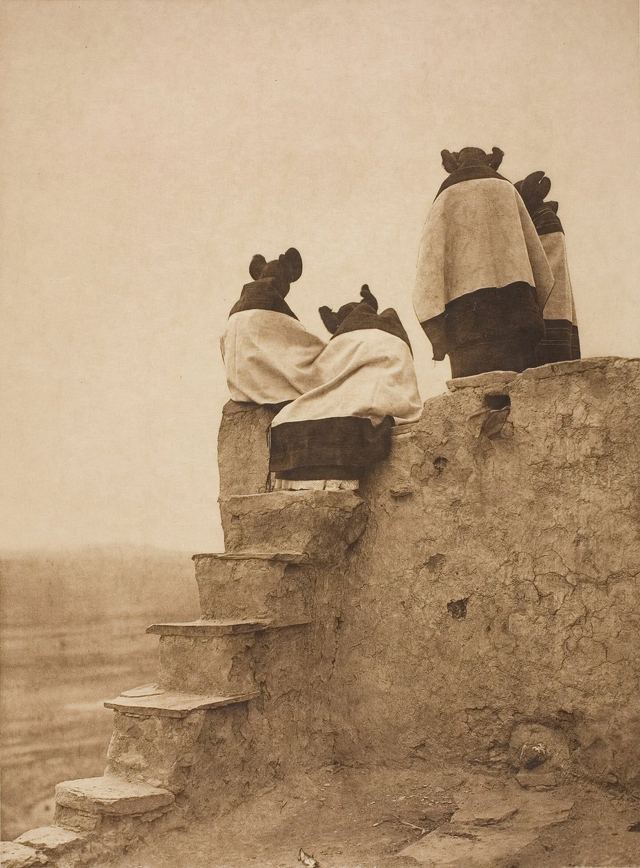 Die Tänzer beobachten, 1906 von Edward Sheriff Curtis
