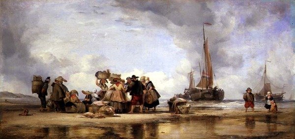 Strand von Scheveningen von Edward William Cooke