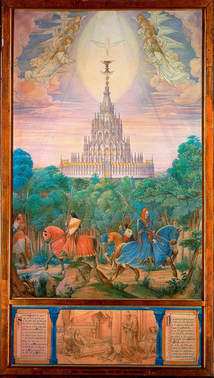 Der Tempel des Heiligen Grals von Edward von Steinle