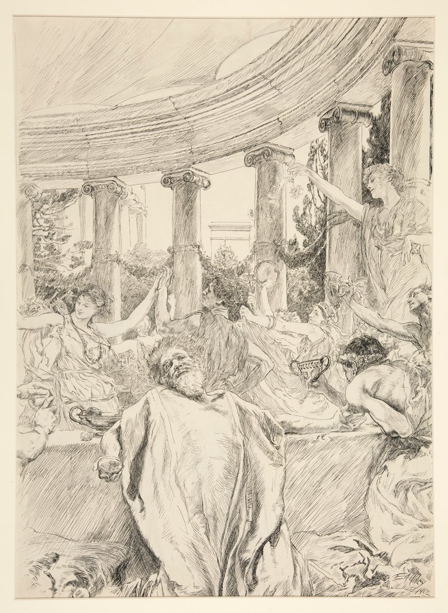 Apemantus von Edwin Austin Abbey